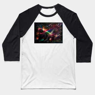 COSMIC NEBULA LIGHT SHOW Baseball T-Shirt